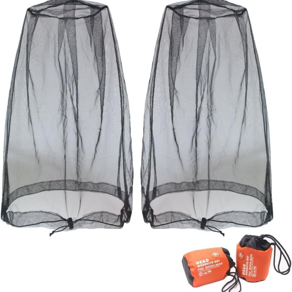 Mosquito Head Net Mesh, Face Neck Fly Netting Hood from Bugs Gnats Noseeums Scre